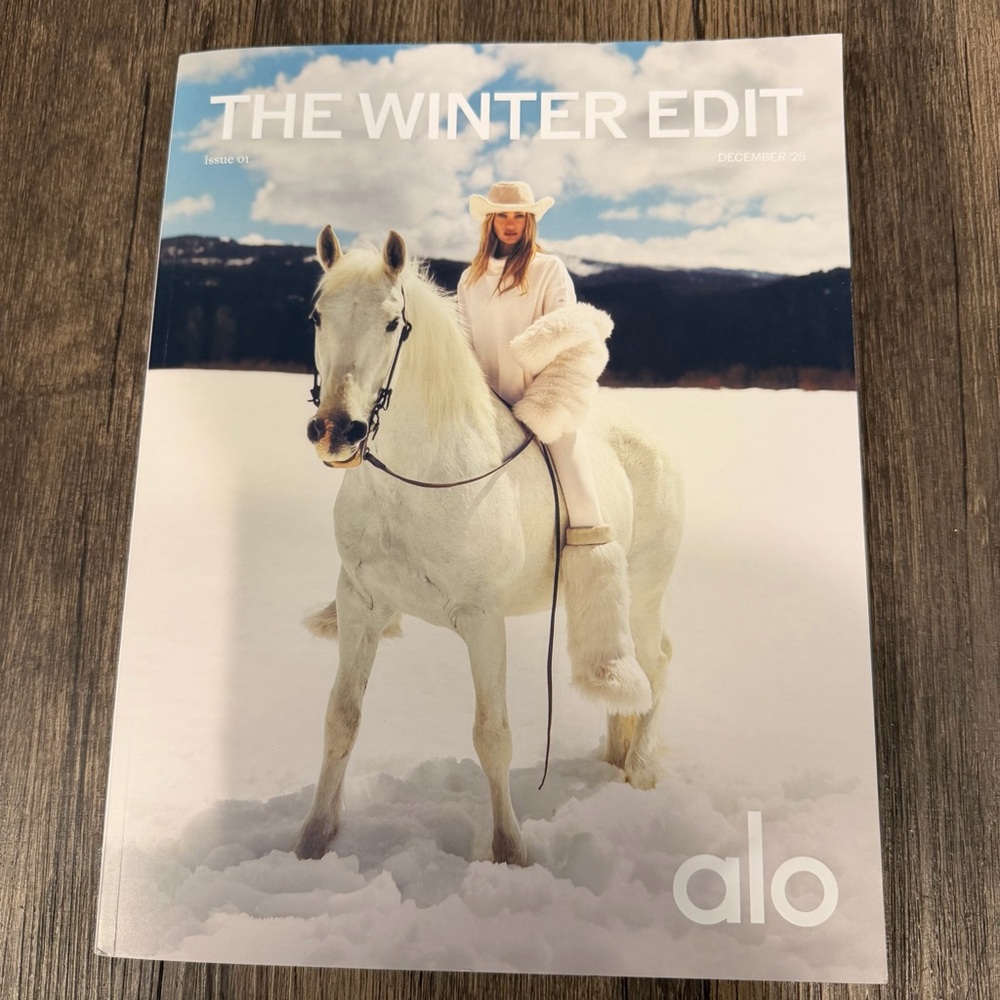 Alo Yoga The Winter Edit Catalog Magazine Fashion Home Decor Coffee Table Book